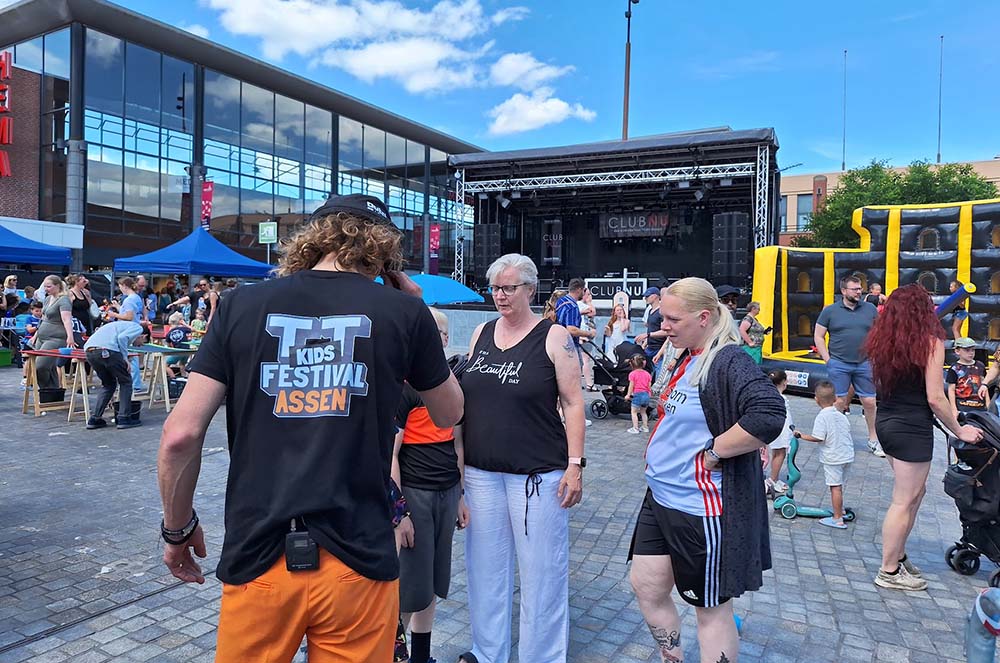 Verzorging geluid bij TT kids middag Assen. TPG-AV