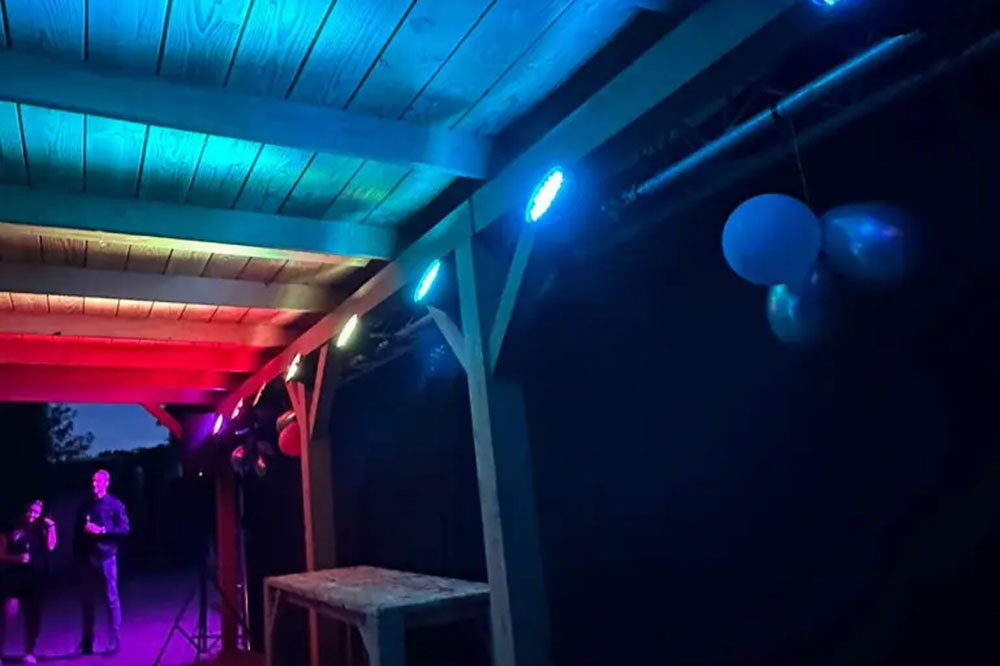 Party met geluid en licht aanleg door TPGAV